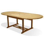 Lampung bord Rekt & Oval 180-240x105x74cm