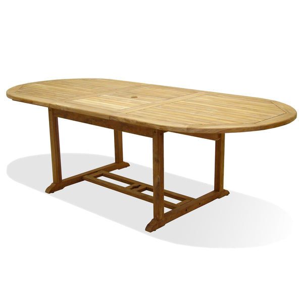Lampung bord Rekt & Oval 180-240x105x74cm